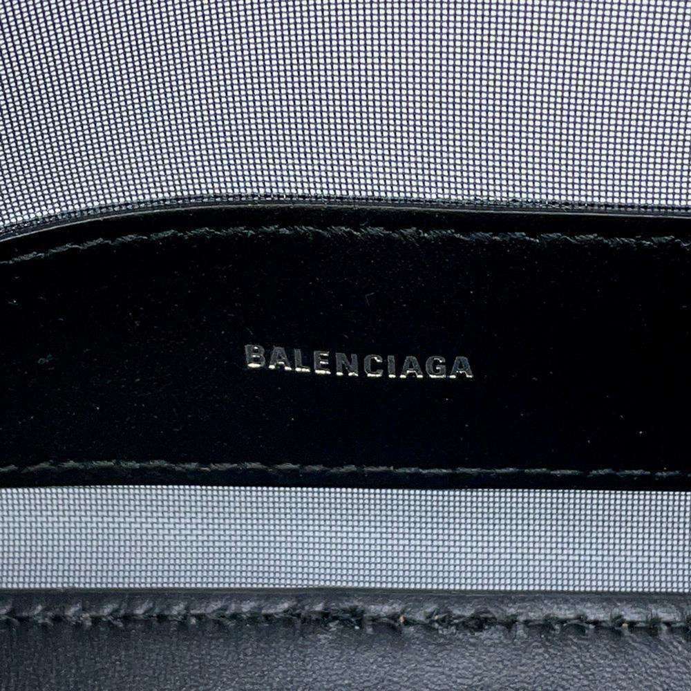 BALENCIAGA Tote Bag Cabas S Mesh Navy Black 339933 - Picture 10 of 12